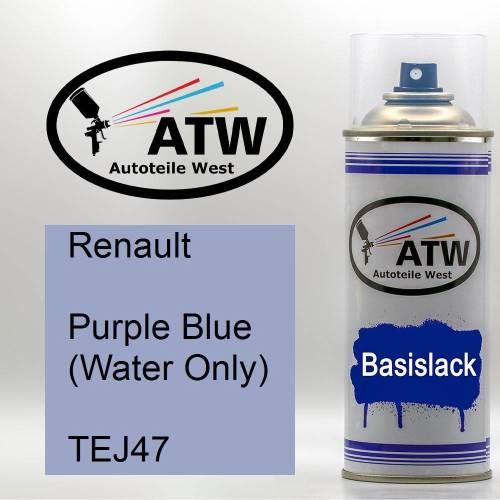 Renault, Purple Blue (Water Only), TEJ47: 400ml Sprühdose, von ATW Autoteile West.